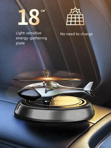 Solar Aircraft Car Decoration Ornaments Car Interior Accessories Desktop Ornament Gift For Woman, Man, Car Enthusiast