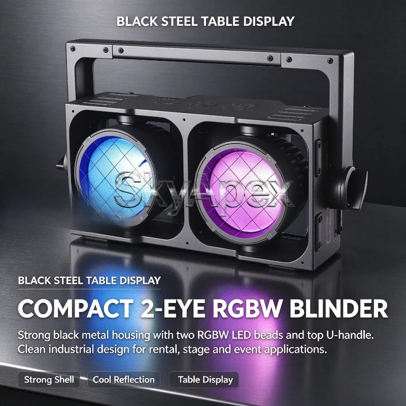 Easy to carry for outdoor entertainment, waterproof two-eye flash, two-eye audience lighting, weddings, lighting Affordable