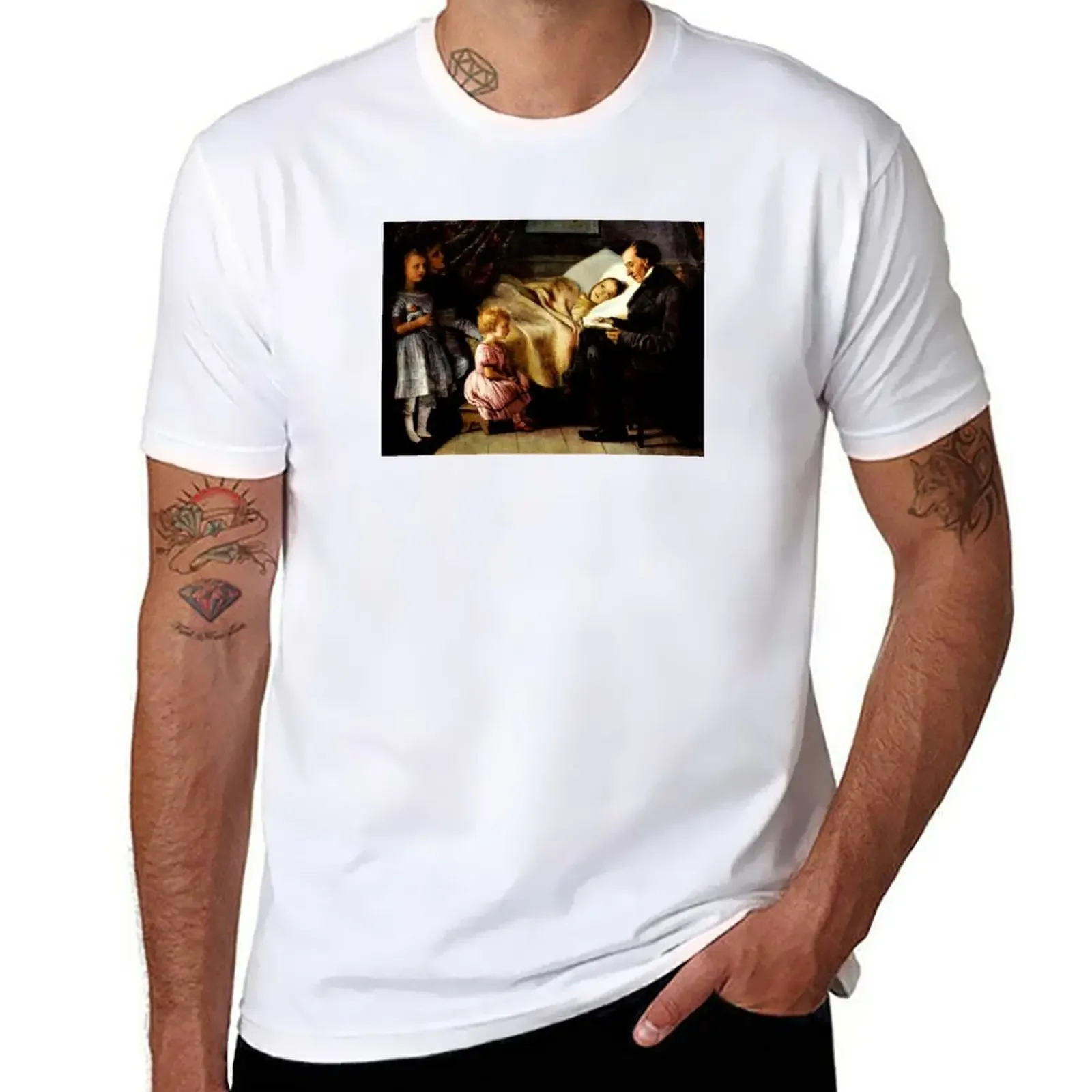 New Author Hans Christian Andersen Reading to Children, 1862 T-Shirt plain t-shirt black t shirt t shirts for men cotton