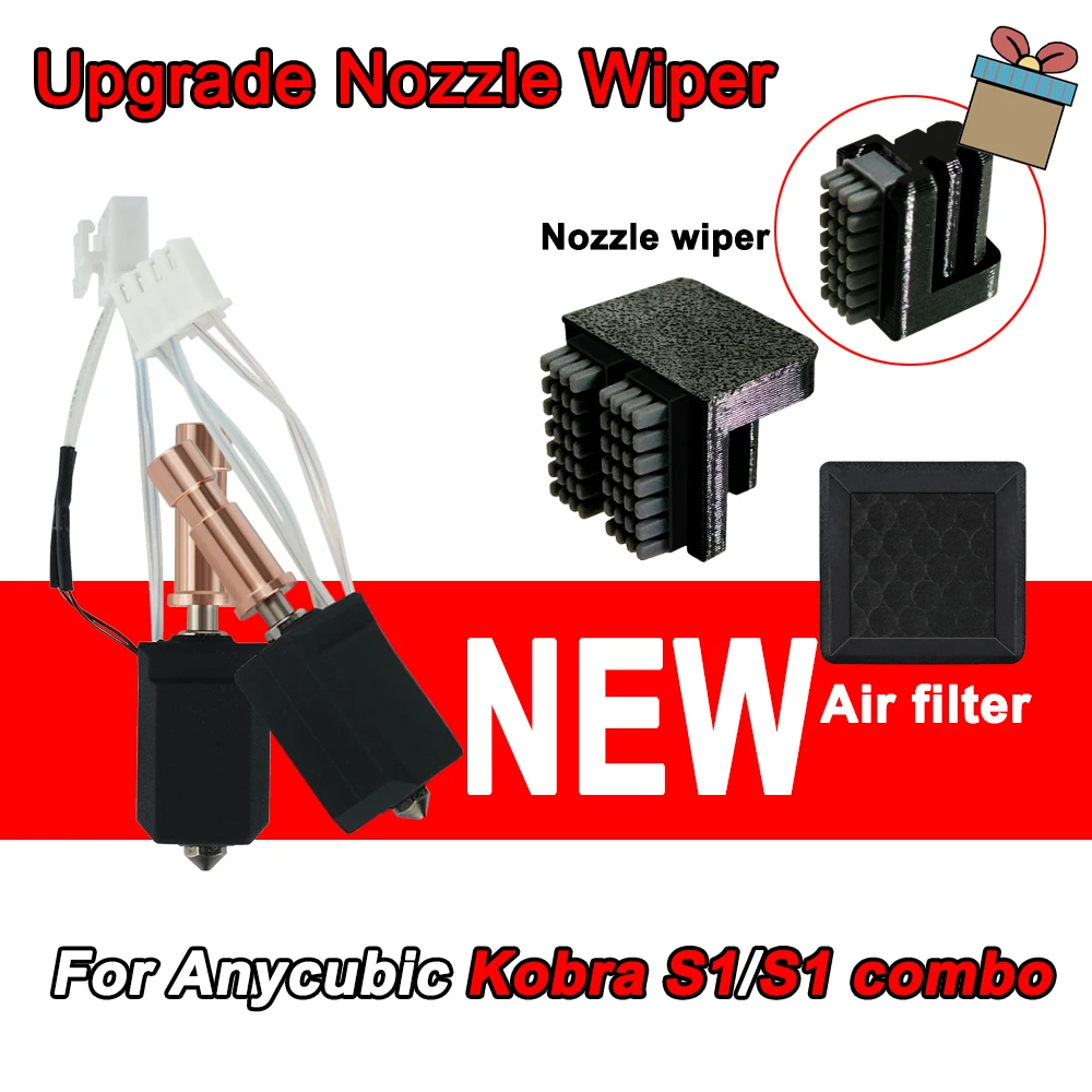 

Насадка-клоочиститель для Anycubic Kobra S1 Hotend для Anycubic Kobra S1 Combo Hotend, силиконовая щетка, аксессуары