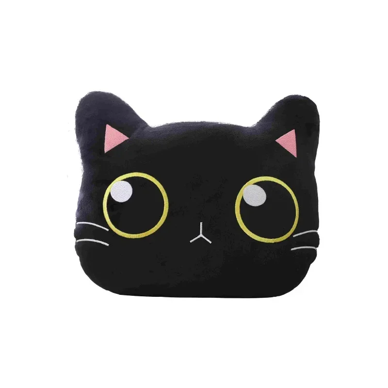 

Rearview Mirror Cover Car Neck Cushion Cervical Neck Pillow Girl Four Seasons Headrest Accessories Black Cat Lumbar Pillow Parts
