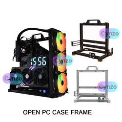 ITX MATX ATX Gamer Cabinet,MOD Desktop PC Case Open Frame Rack,Water Cooler Computer Gaming Chassis Vertical Personality DIY