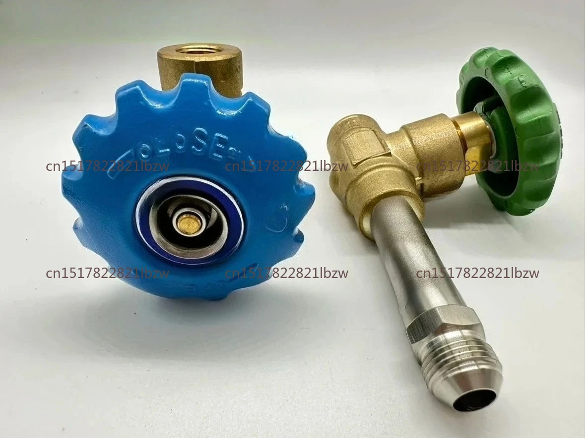 Cryogenic shut-off valve fitting pipe switch