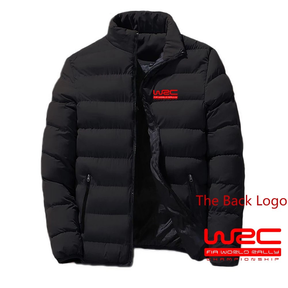 World Rally Championship WRC Printed Men's High Quality Stand Collar Zip Hoodies Parkas Jackets Warmer Padded Coats Streetwear