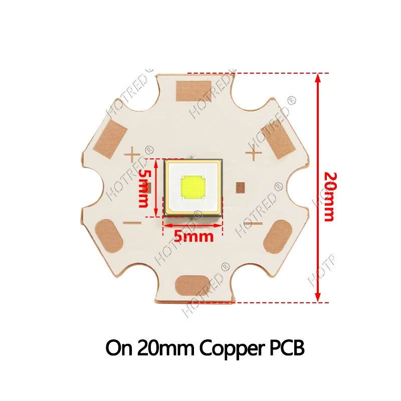 Original SFT-40 20W Laser Light SMD5050 Plane Chip 3V 8A 2500lm Cold White 6500K Bead DIY Flashlight Torch Parts Bulb Long-Range