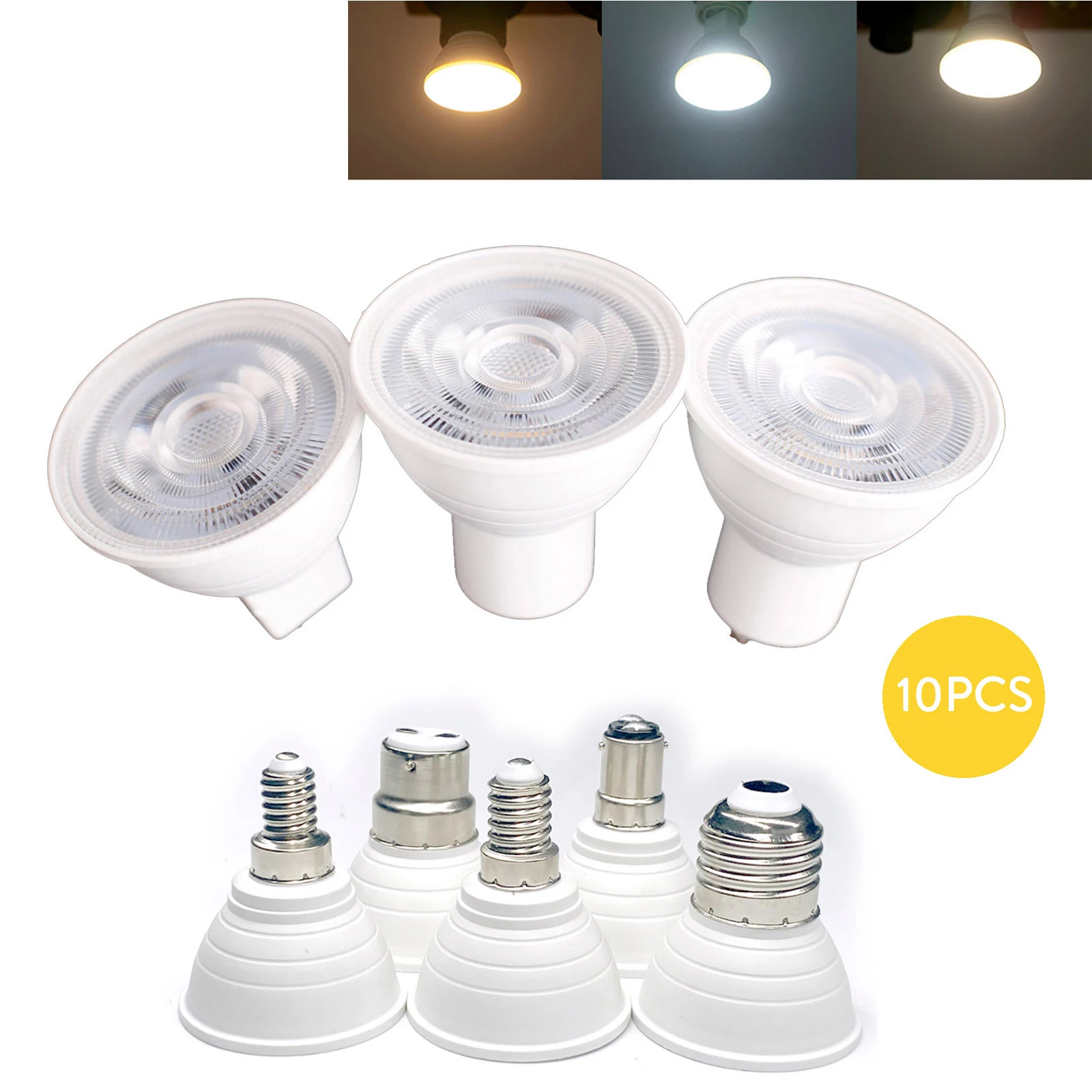 

10PCS GU10 MR16 E27 Dimmable E14 Led Bulb Light 110V 220V Corn Lamp Spot Light LED Bombilla Lampara E14 Bulb Home Lighting