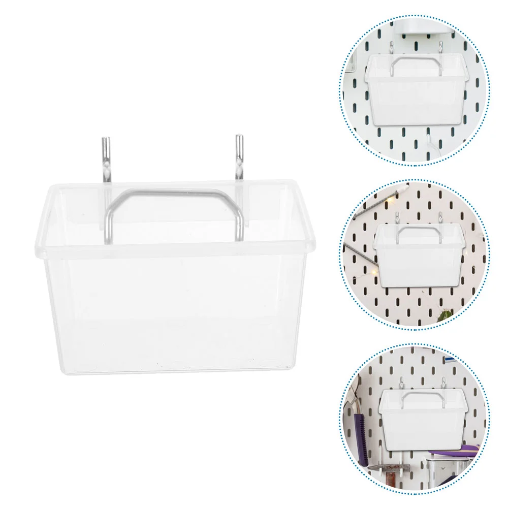 2 Sets Classification Storage Box Pegboard Wall Organizer Bin for Garage Utility Bins Shop Crate