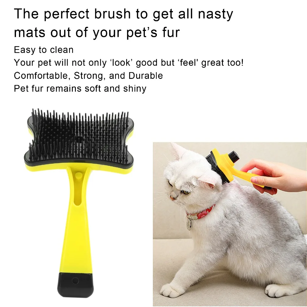 Remove Loose Undercoat and Tangled Hair Pet Grooming Brush Grooming and Massage Deshedding Brush Slicker Brush