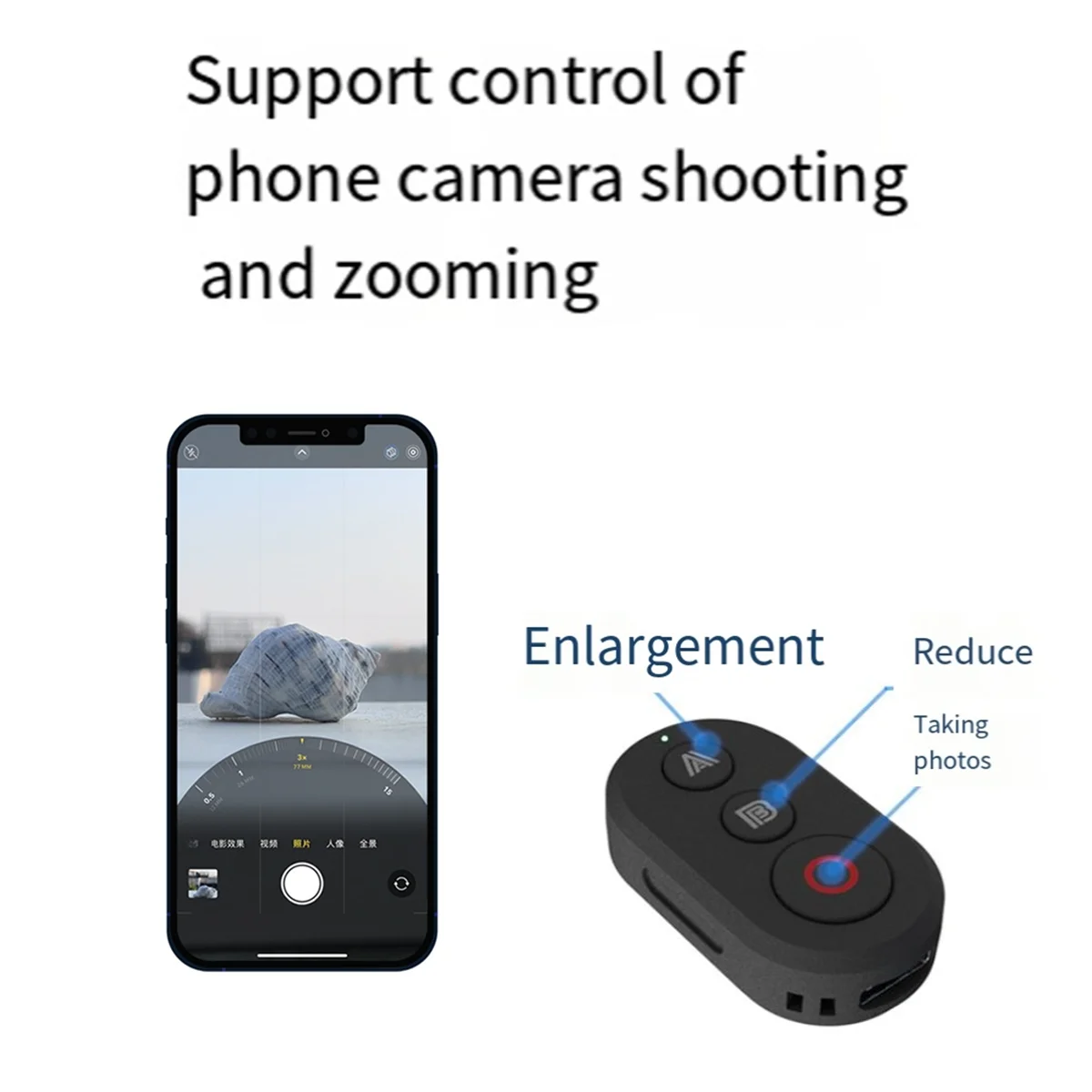 

2025+For Sports Camera Bluetooth Remote Control for Action 5Pro Action4 Sports Camera Accessories