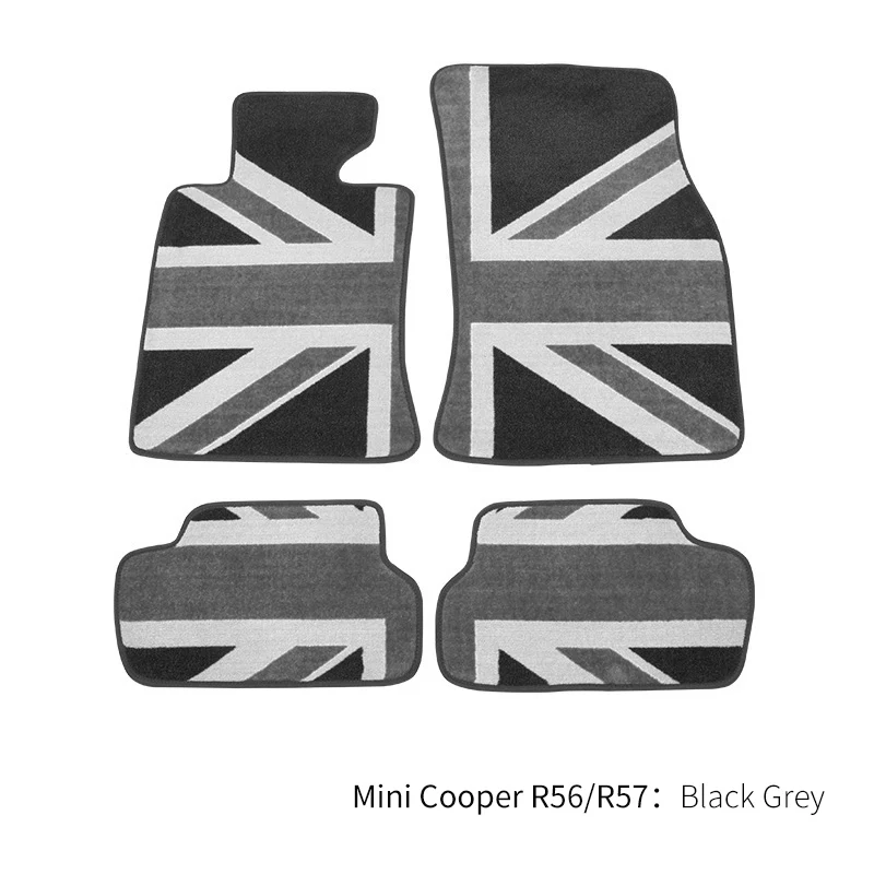 Nylon auto vloermatten voor Mini Cooper F54 F55 F56 F57 F60 R50 R52 R53 R55 R56 R60 kofferbakmat antislip tapijt vloerbeschermer