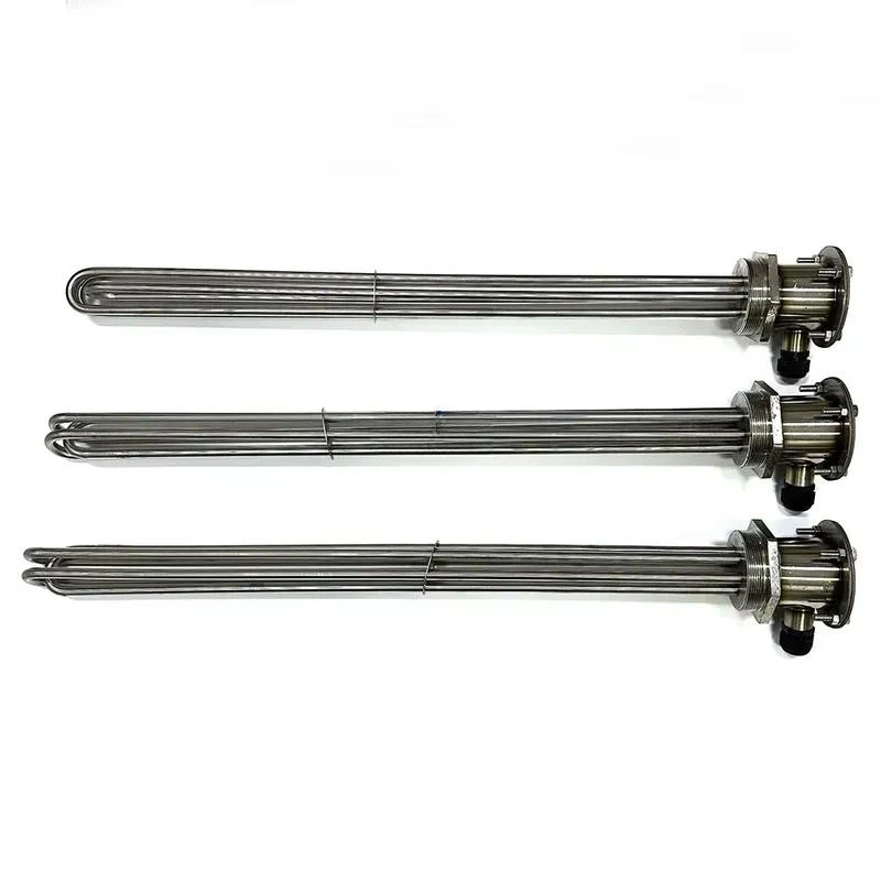 for stainless steel flanged heating tube 3 inch thread electric water tank oil drum immersion