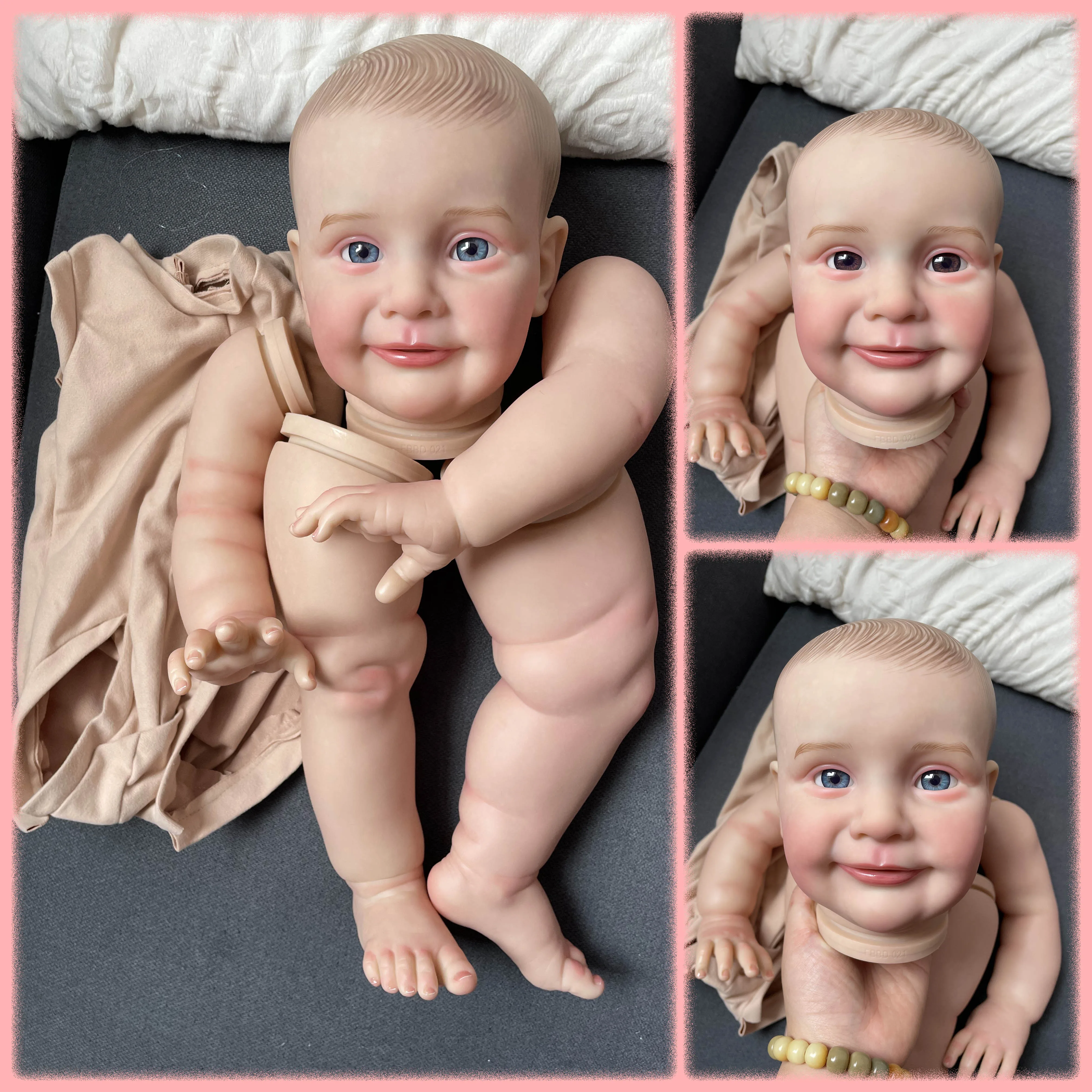 

26-дюймовые наборы реалистичных кукол Zoe Reborn, многослойные детали куклы для рисования с видимыми венами, волосы для рисования вручную