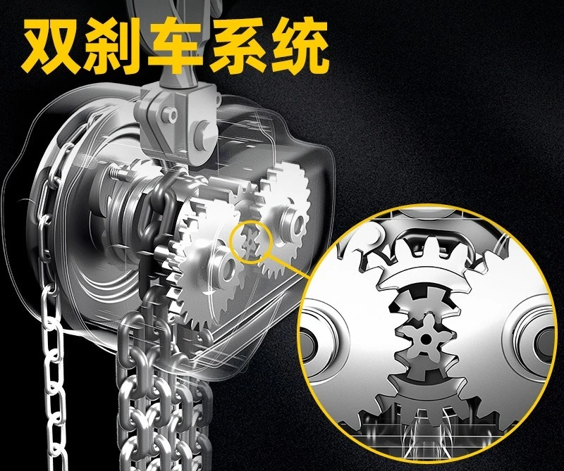 Stainless Steel Hand Pull Hoist for 1 Ton Manual Chain Block Corrosion Resistant Rust Proof Hoist for Lifting and Rigging