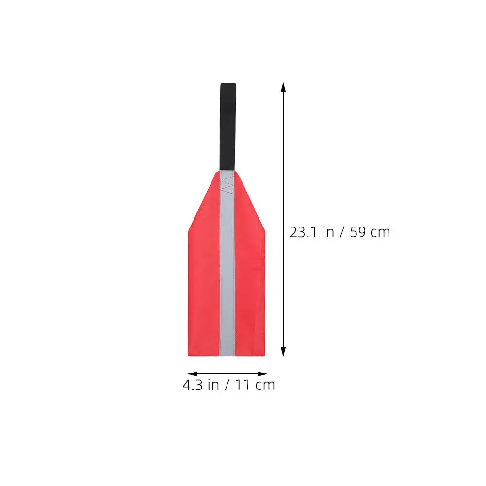 3Pcs High Visibility Reflective Kayak Safety Flag Oxford Cloth Waterproof Foldable for Kayaking Canoeing Towing Trailer Boating