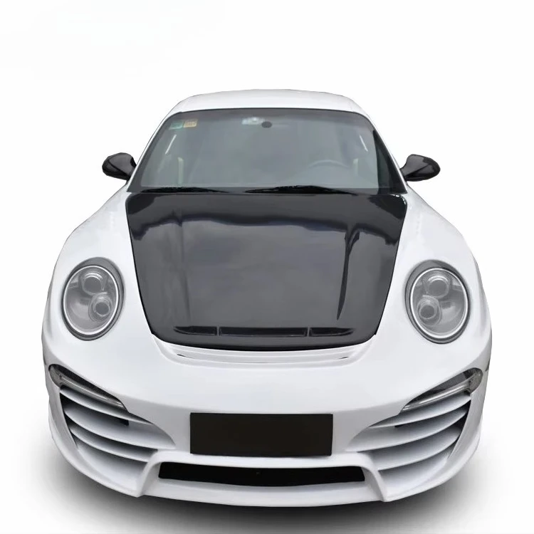 

Wide Body Kit for Porsche 911 997 Tuning Parts Bumpers Wide Flare Fenders Carbon Fiber Rear Diffuser Side Skirts Engine Hood