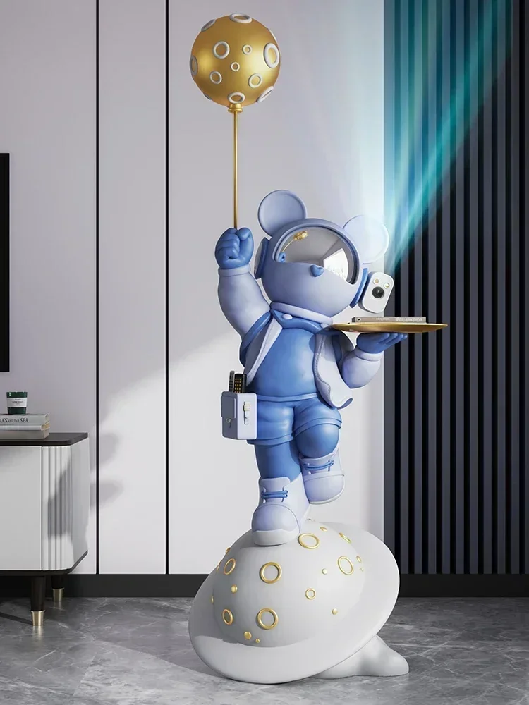 Astronaut Decoration Living Room Large Floor to Floor Home Decoration Starry Sky TV Cabinet Sofa Homecoming Gift Hot sales