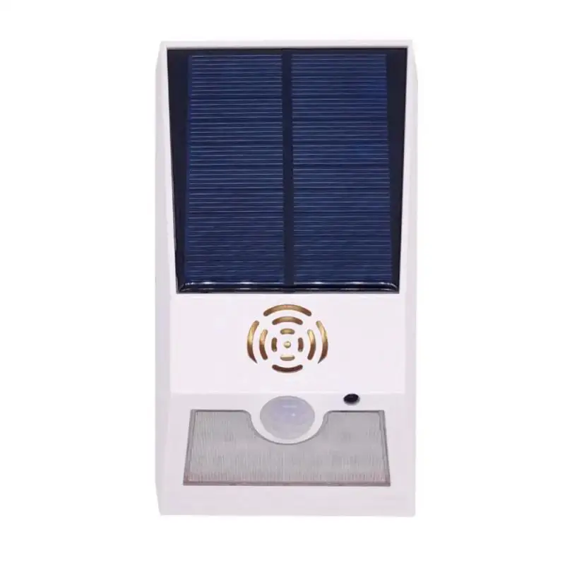 Detector de Sensor de movimiento Solar 2 en 1, luz de alarma, sirena de Control remoto, resistente al agua, lámpara de sirena de 129dB para el hogar, patio al aire libre, granja