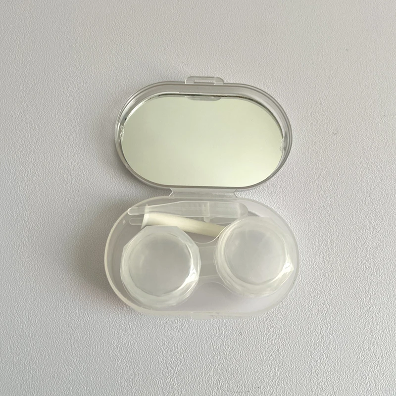 1pcs Mini Cartoon Cute Women Men Contacts Lenses Container Storage Box Portable Travel Set Healthy Care Tools
