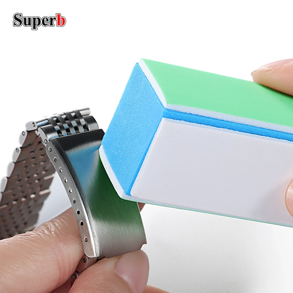 1/2/4pcs Watch Cleaner Rod 4 Sides 1000/4000 Mesh Polishing Files Watch Parts Watchmaker Polishing Plate Clean Polish Tool Rod
