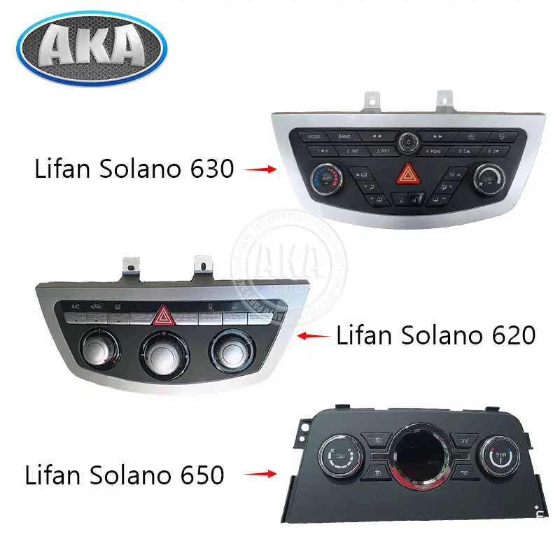 Painel de Controle do Ar Condicionado Dianteiro (AC) para Lifan Solano 620 630 650 - Interruptor de Aquecimento e Ar