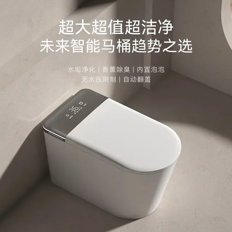 for Siphon Smart Toilet Home Full Function Automatic Flip Built in Foam Shield Electric Toilet for Hotel