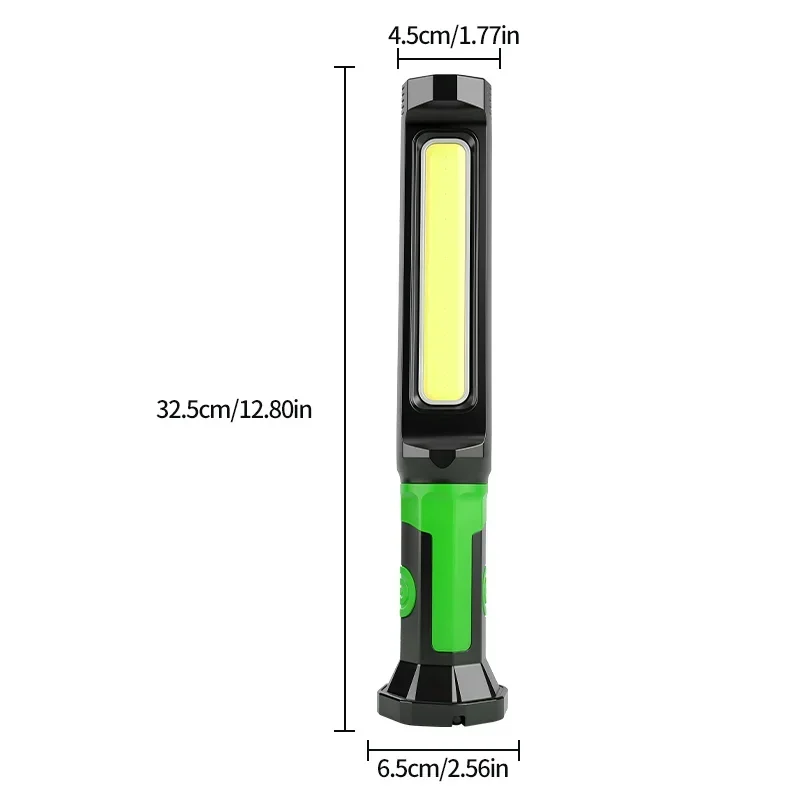 Auto repair work light COB rechargeable handheld inspection light split magnetic emergency lighting spliced ​​led work light