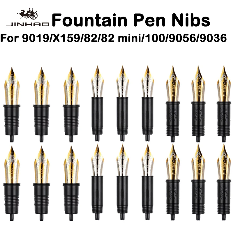 jinhao para 9019 x159 82 82 mini 100 9056 9036 caneta tinteiro iridio substituido ef f m nib papelaria escola material de escritorio pecas 01