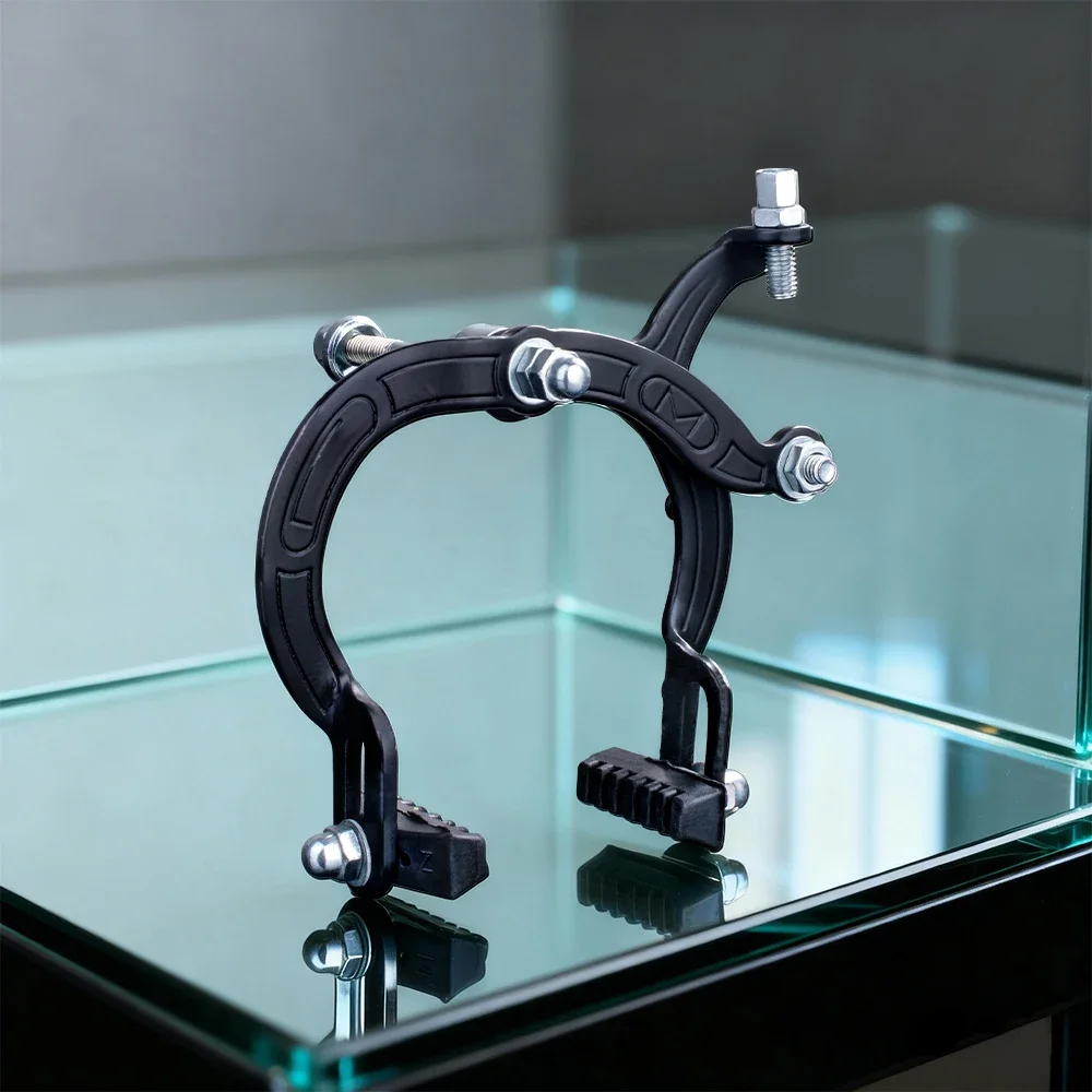 Funsea Bike Accessories Caliper Brake Steel Bicycle Parts Basic Model with Removeable Rubber Pads Maximum Tyre Size 2.4" Tyre