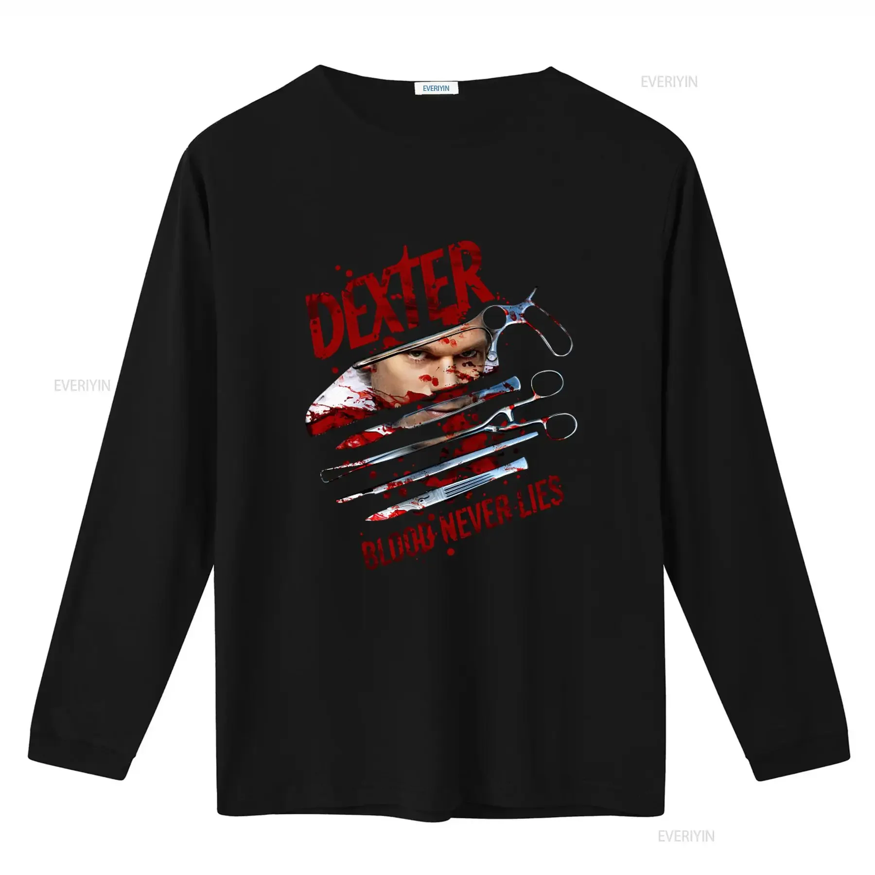Showtime Dexter Blood Never Lies Licensed Adult T Shirt Perfect for Fans of the Series vintage Washed graphic fashion Versatile