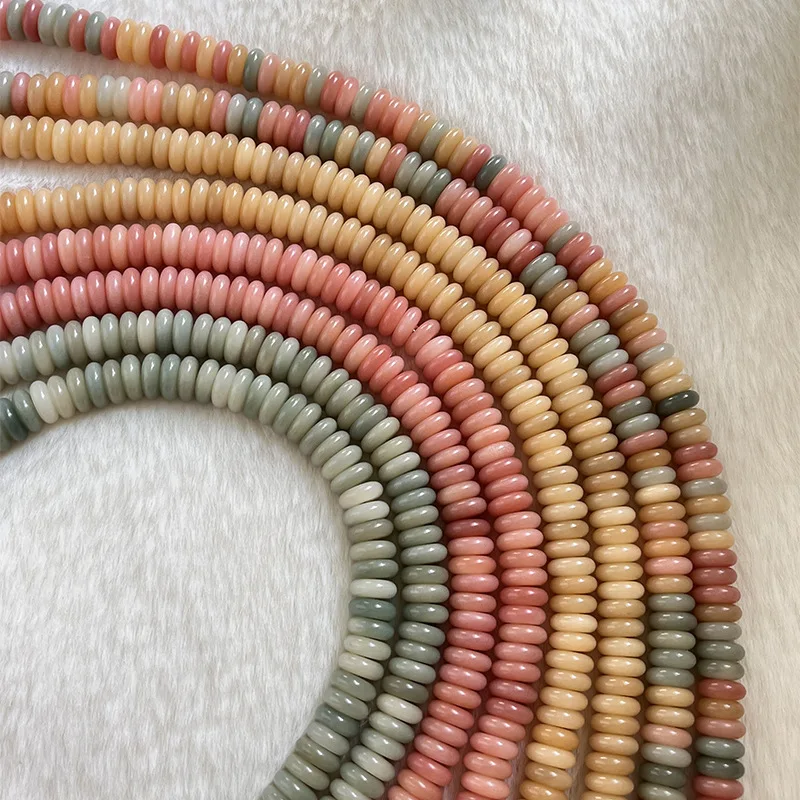 Multi-Bead Bodhi Root , Individual , Long Strip Semi-Finished , Spacer Beads, Bracelet-Style Jewelry, Wholesal