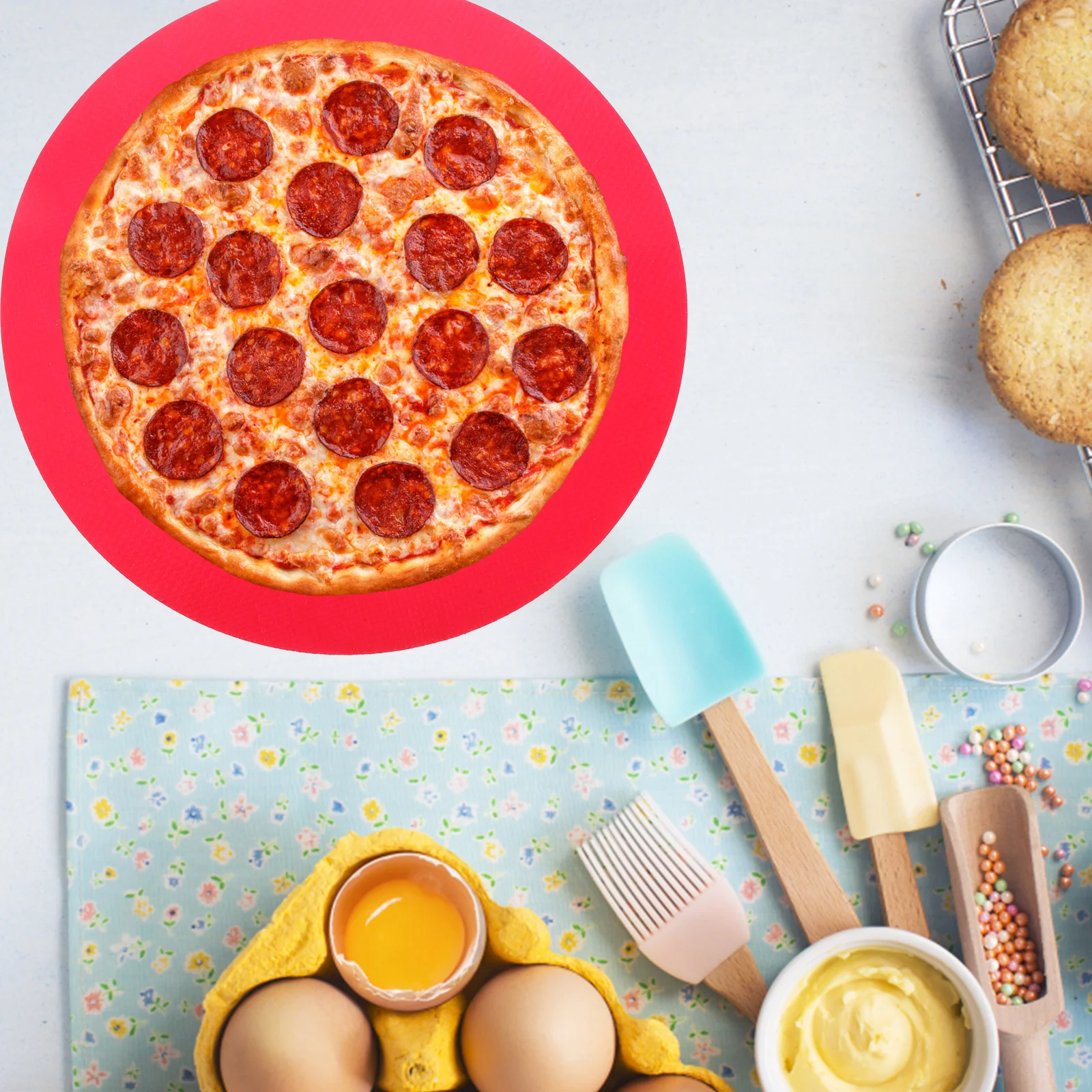 Silicone Baking Mat Thick Nonskid Kitchen Baking Sheet Nonstick Cooking Mat Reusable Heat Resistant Oven Liner