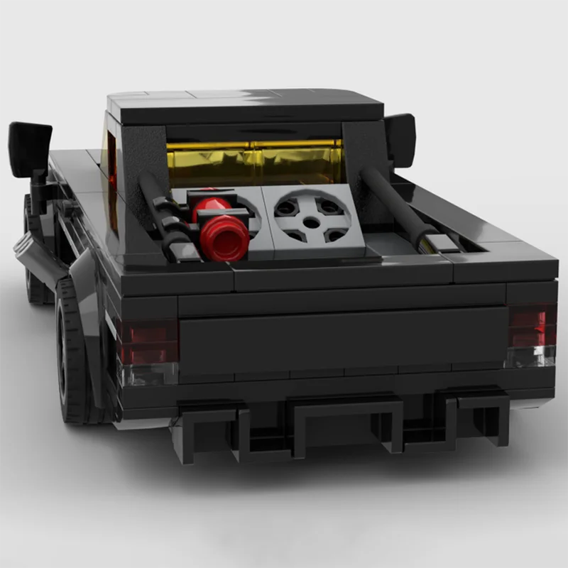 MOC S10 dérive camion ville voiture vitesse Champion classique voiture blocs de construction garçon bricolage course modèle enfants jouet cadeau bloc technique