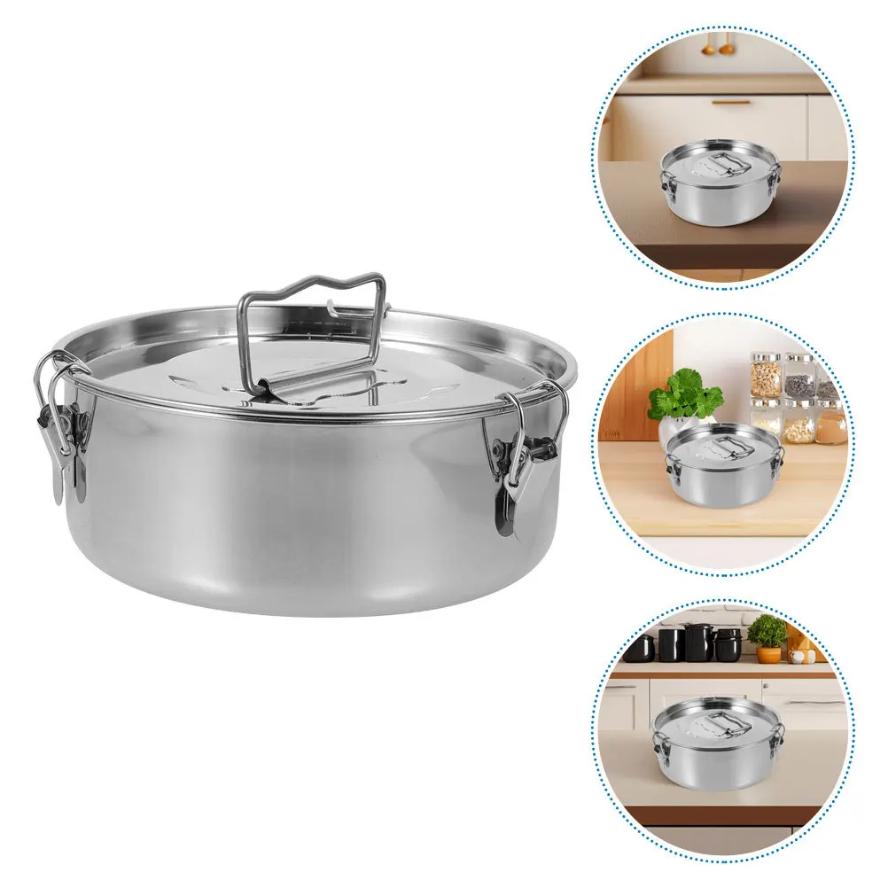 

Stainless Steel Flan Mold Lid Multifunctional Flan Pan Pressure Cooker Flanera Baking Pan Cooking Accessory Flanera Tool
