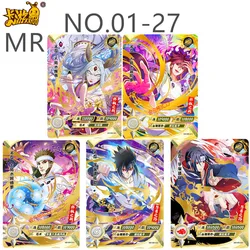 KAYOU Anime Naruto MR 01-27 series bronzing Game Collection Cards Minato Uchiha Obito anime figure flash card gift toy for kids