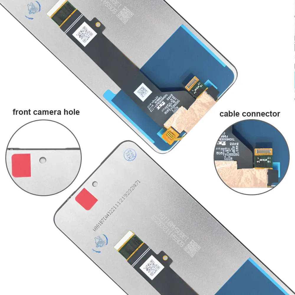 Wyświetlacz LCD 6.5 cala z ekranem dotykowym i digitizerem do Motorola Moto G53 XT2335, z ramką, zamiennik. — zdjęcie produktu 5