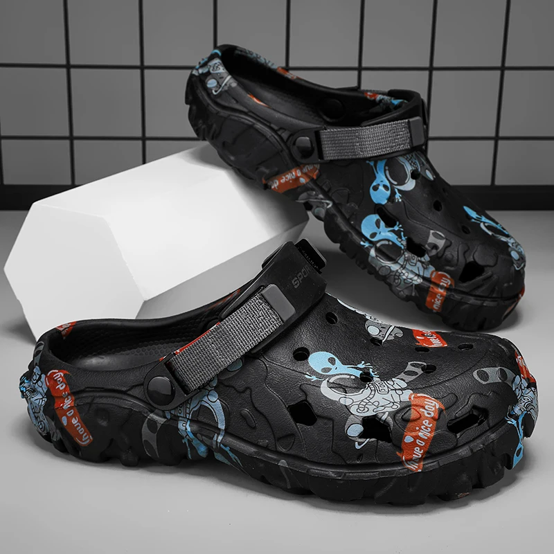 Men's EVA Sandals Summer Non-Slip Breathable Lightweight Outdoor Beach Slippers Men Shoes Quick-Dry Mens Sandals