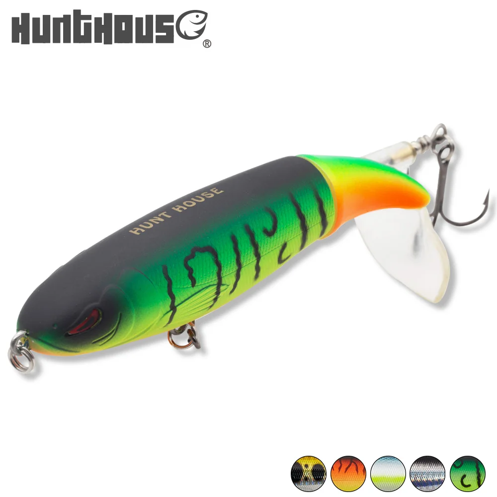 

Hunthouse Whopper Plopper Hard Pencil Fishing Lure Rotating Tail 9cm 13cm Pike Fishing Lure Artificial Bait Pescar Stickbait