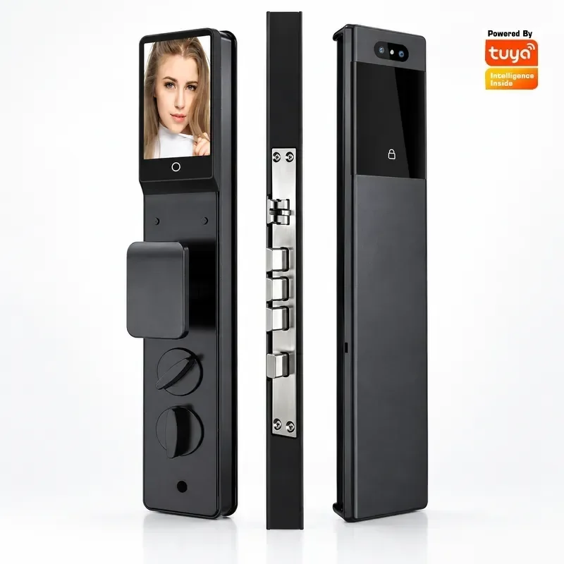 Tuya Password Smart Door Lock with Facial Recognition Fingerprint Palm Print Access