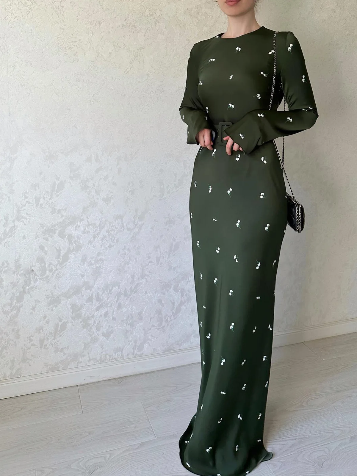 Eid Muslim Dress for Women Abaya Morocco Ramadan Lace-up Abayas Kaftan Islam Floral Print Solid Dubai Arab Modest Long Robe