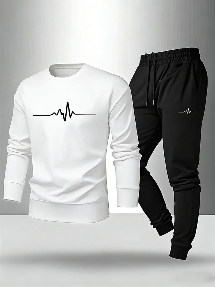 

Male Home Outdoor Outfit Single Sweatshirt or Pants Men's Set Pullover Co-ords Autumn Daily Casual Longsleeve T-shirt Sweatpants