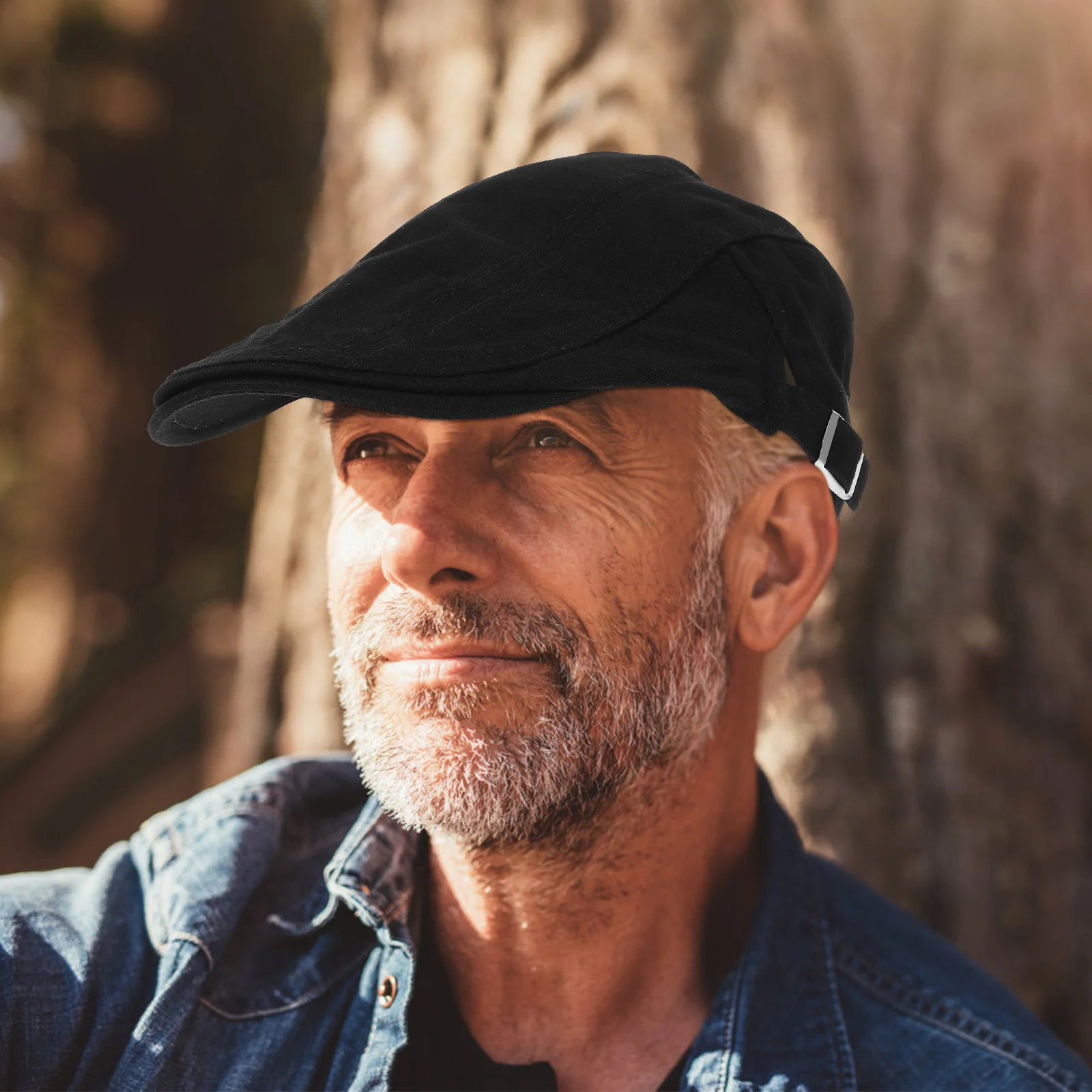 Czapka męska typu kaszkiet z czystej bawełny, klasyczny beret, czapka kierowcy, oddychająca, miękka, odporna na zużycie, modna czapka codzienna dla mężczyzn.