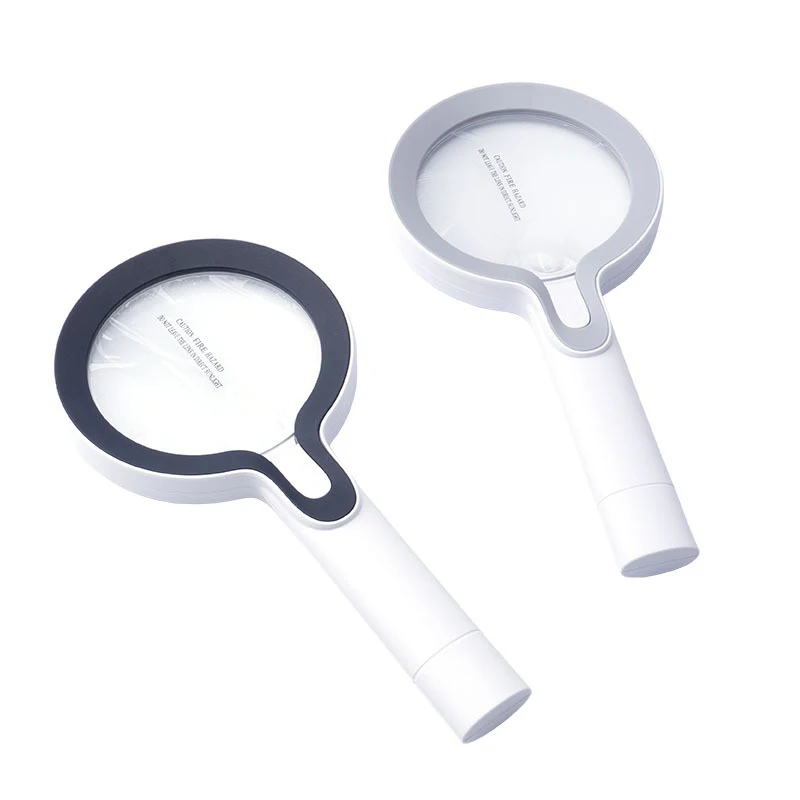 10X 25X Handheld Magnifying Glass USB Rechargeable Magnifier with 29 LED Lights Illuminated Magnifier for Reading/Identification