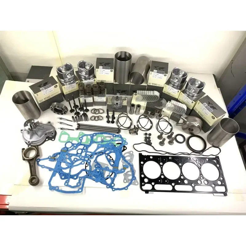 for Kubota D1005 D1803 V1205 V1502 V1505 Engine Rebuild Kit Cylinder Liner Piston Ring Gasket Set Spare Parts