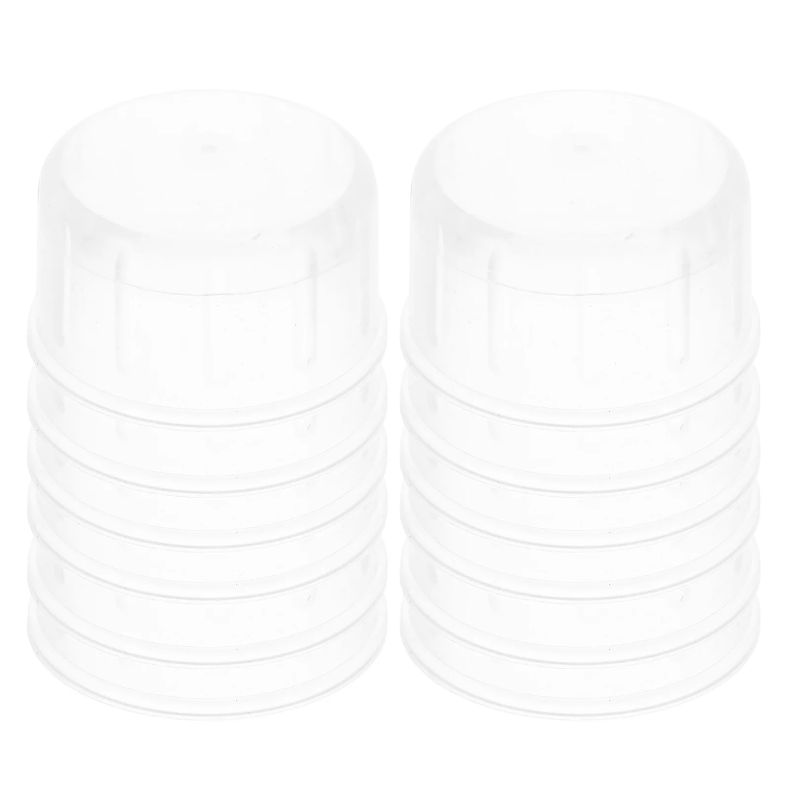 

12pcs Reusable Splashproof Shaker Lids Anti-Splash Cup Covers For Juice Beverage Wine Lemon Tea Plastic Replacement