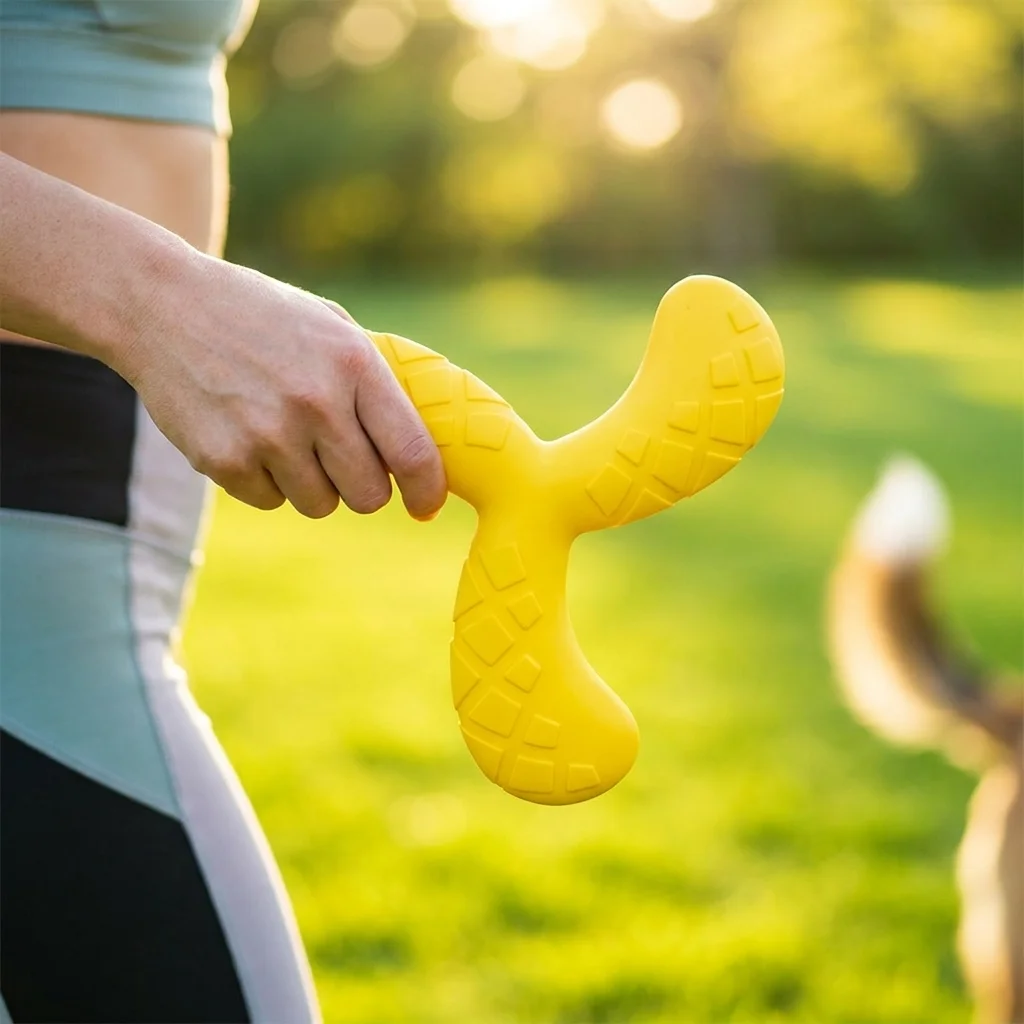 

Durable Floating Dog Frisbee Bite Resistant Molar Toy Interactive Play For Large Dogs