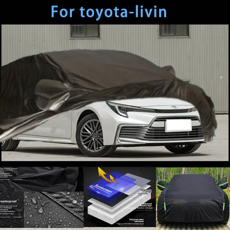 

For toyota-livin Outdoor Protection Full Car Covers Snow Cover Sunshade Waterproof Dustproof Exterior Car accessories