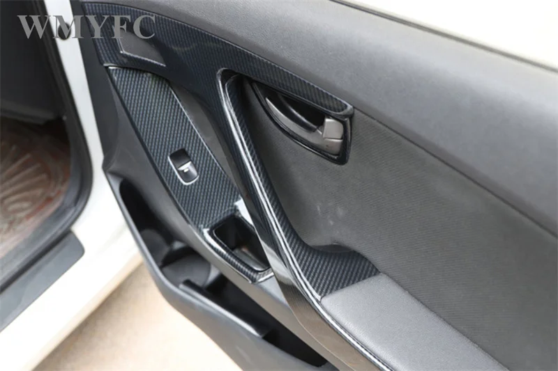 For Hyundai Elantra Avante 2012 2013 2014 2015 2016 ABS Carbon Fiber Style Decoration Accessories Car Interior Trims Stickers