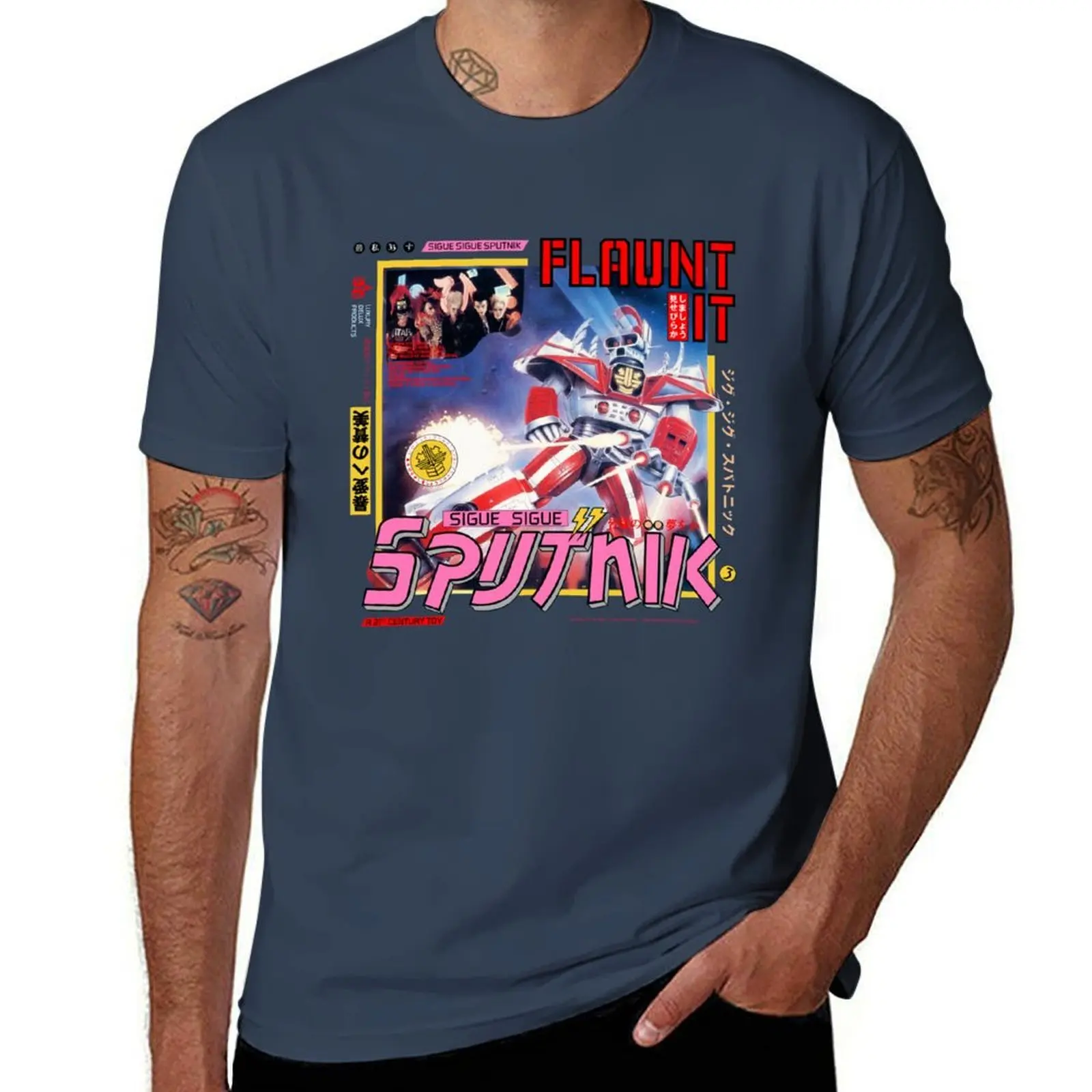 

Sigue Sigue Sputnik - Flaunted T-Shirt Work Duty Casual T-Shirt