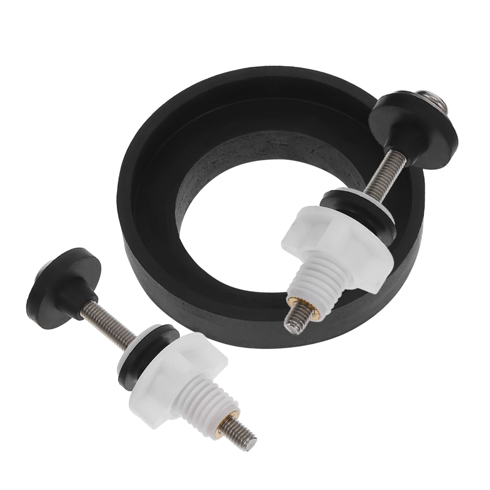 

Toilet Tank Seal Parts Rubber Replacement Kit Ring Gasket Compatible Modern Leakproof Installation Universal Bolts Seats