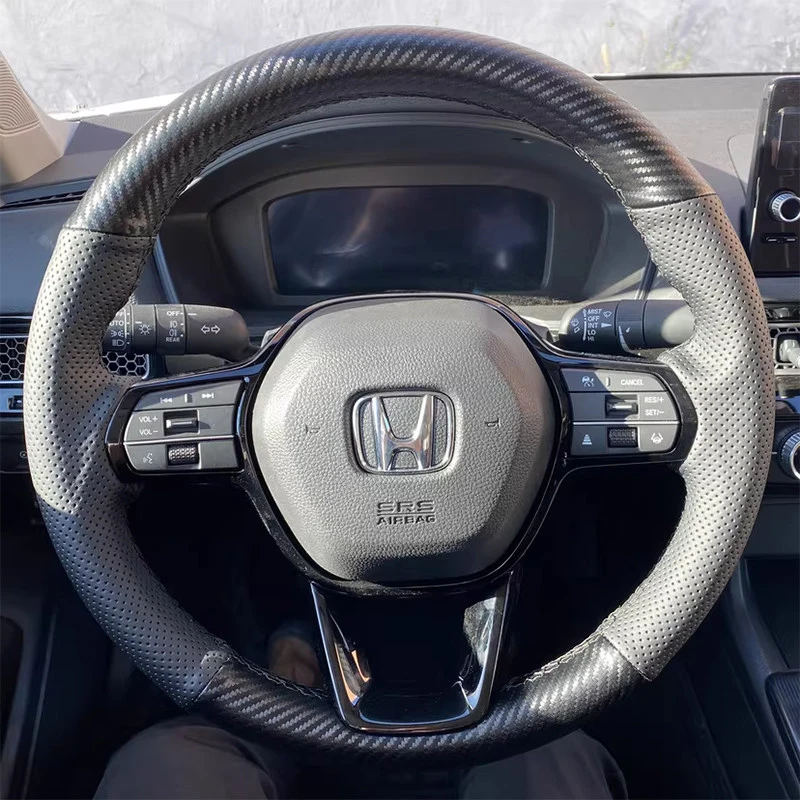 Customized Car Steering Wheel Braid Cover for Honda Civic 11 2020-2026 Accord CRV CR-V HRV ZRV 2023-2026 Breeze 2025 Pilot 2023